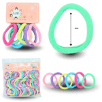 V - 038 liga licra 4cm PASTEL set 6 pzas C/15 YY45C