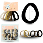 V - 038 liga licra 4cm TIERRA set 6 pzas C/15 YY45C
