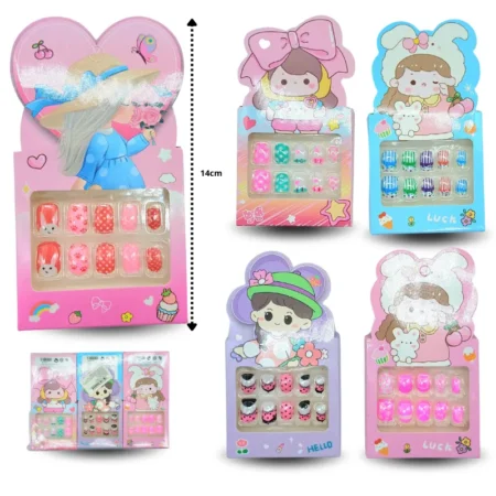 W - 010 uña infantil decorada C/12 4294