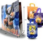 Y - 084 bolsa plastificada decorada Halloween grande C/12 F67-25