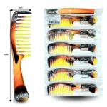 Z - 032 peine combs en tira carey con mango C/12  TB-2026A-4