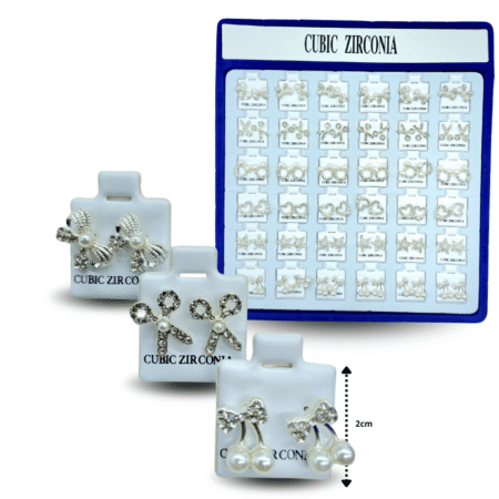 A - 019 arete charola azul BLING BLING  B  C/36 HMZ-58