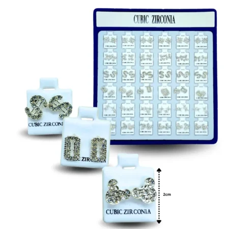 A - 019 arete charola azul BLING BLING  A  C/36 HMZ-58