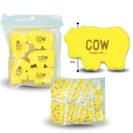 C - 025 esponja cosmética  A COW set 5pzas  C/12 RTBLL