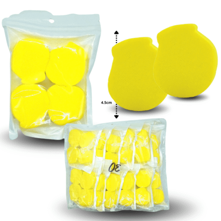 C - 025 esponja cosmética B LEMON set 4 pzas  C/12 RTBLL
