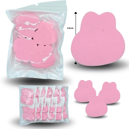 C - 025 esponja cosmética  C RABITT set 4pzas  C/12 RTBLL