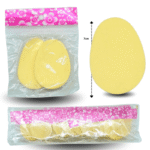 C - 025 esponja cosmética I HUEVO PLANA  set 2pzas  C/12 RTBLL