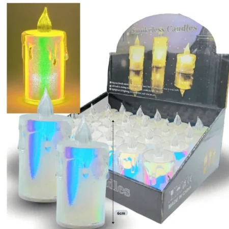 D - 002 vela led pilas incluidas 6cm  C/24 TG-3596G-12