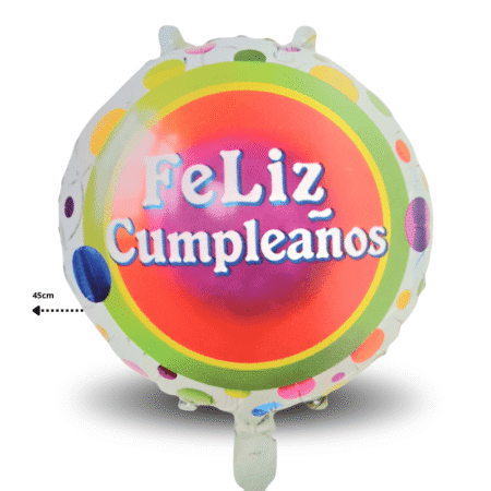 G - 005 globo feliz cumpleaños E DL-501 C/20 MW853-2C-6