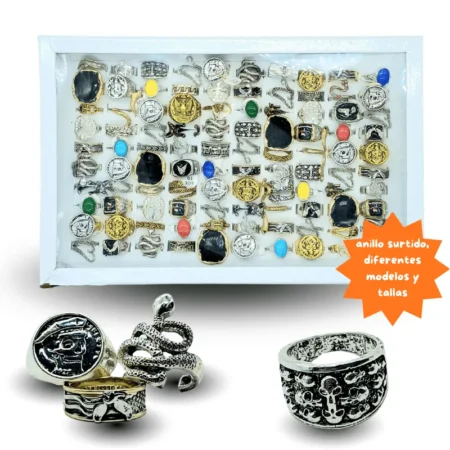 I - 012 anillos surtidos diferentes diseños C/100 4469