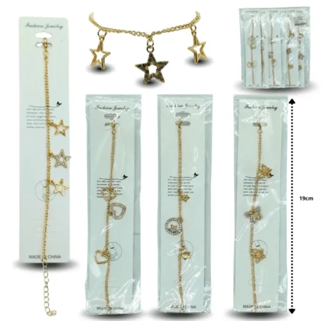 K - 005 pulsera dijes colgantes surtidos C/12 MW789-3B-8