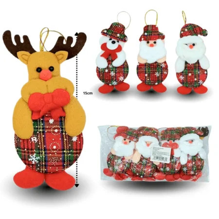 N - 003 adorno navideño C/12 WD-1028C-2