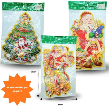 N - 004 cartón navideño 36cm C/10 26N-35