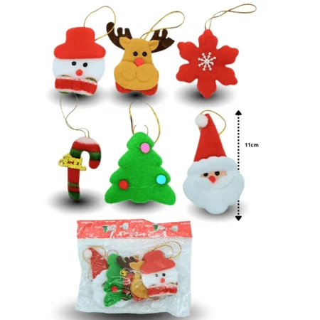 N - 009 muñeco navideño colgante  C/6 J1838