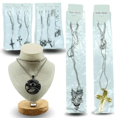 S - 004 collar surtido largo dijes grandes C/12 HT-4935