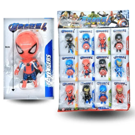 T - 034 muñeco Avenger 8cm en planilla C/12 TG-3586-12