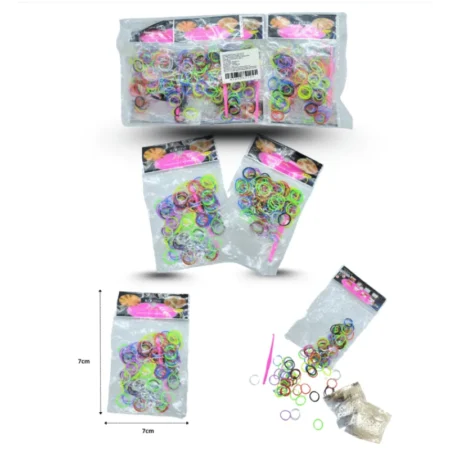 T - 099 liga de caucho para hacer pulseras C/12 G6362