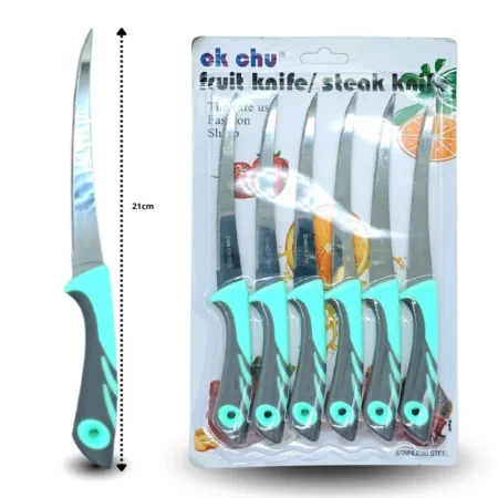 U - 010 cuchillo en blister C/6 MW191-2h-7