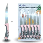 U - 011 cuchillo en blister C/6 MW191-2H-6