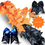 Y - 092 moño Halloween en tira con luz led C/12 5085