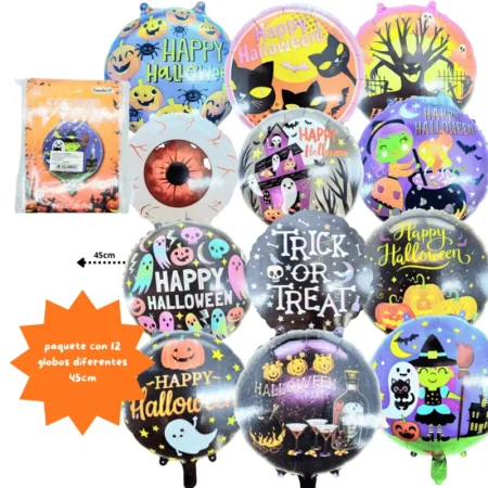 Y - 095 globo Halloween surtido en el mismo paquete 45cm C/12 5005