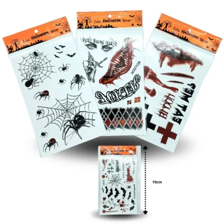 Y - 098 tatuajes decorativos halloween C/12 4968