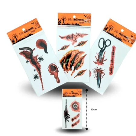 Y - 099 tatuajes decorativos halloween C/12 4965