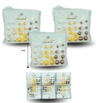 A - 021 arete 12 pares perla C/12 HT-5130