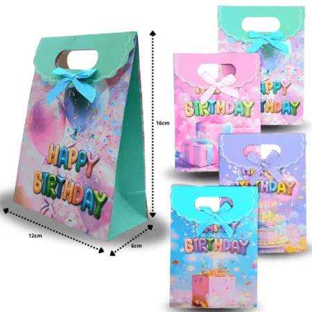 B - 005 bolsa de regalo cartón grueso C/12 TE-0535-50