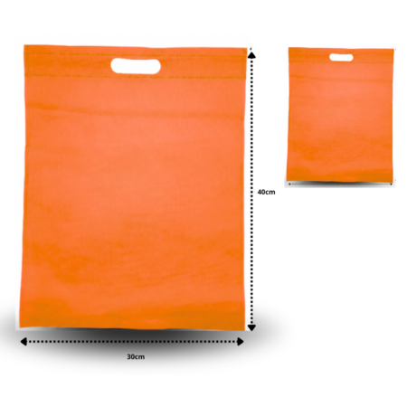 B - 016 bolsa ecológica tipo sobre 30x40cm NARANJA C/50 D3169
