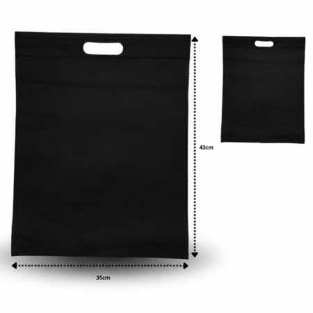 B - 019 bolsa ecológica tipo sobre 45x35cm NEGRO C/100 D3170