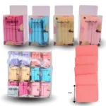 C - 093 esponja cosmetica plana set 5 pzas C/12 KM15-1H-21