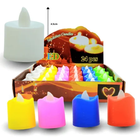 D - 004 vela led colores C/24 ZH-F535