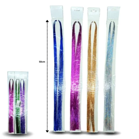 F - 028 extensión holográfica fantasia colores surtidos C/12  XLN-21