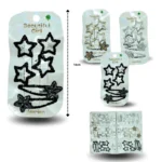 J - 040 cuca estrella azúcar con cuca regular decorada  set 6pzas C/12  HT-5410