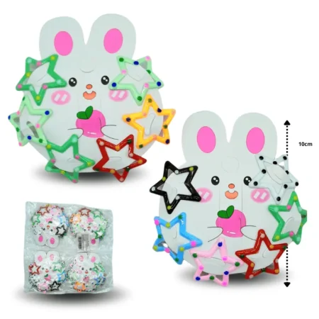 J - 052 cuca estrella blister conejo set 6 pzas C/12 HT-5425