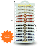 K – 016 pulsera hilo ajustable en tira cristales virgen C12 26H69
