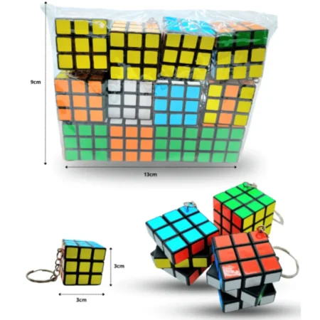 L - 033 llavero cubo rubik 3cm C/12 C2353