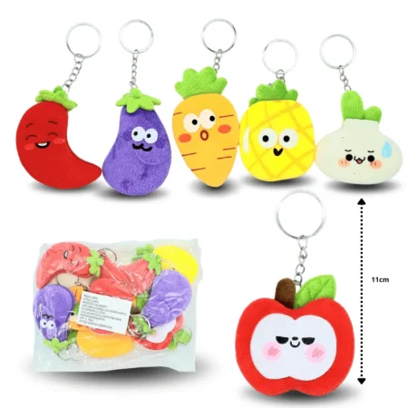 L - 044 llavero frutal tela C/12 26M-55