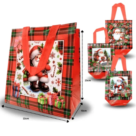 N - 047 bolsa navideña plastificada C/12 2607K-35