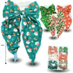 N - 084 pico moño coquette estampado navideño C/12 2508E-30