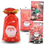 N - 812 bolsa polipapel con liston aguinaldo navideño 24x34cm  C/50 ZA-2022-1