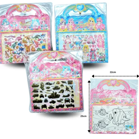 P - 026 sticker inflado  con dibujo blister loncherita C/20 SA-0876C-21