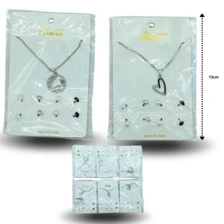 S - 006 collar con broquel en blister set 5pzas C/ 12 5B-5