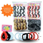 V - 031 liga licra  colores surtidos 6cm 10 paquetes de 12 pzas C/120 26- D90