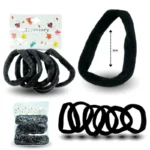 V - 033 liga licra color NEGRA 3cm C/12 26A-12