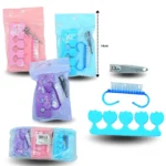 Z - 024 cepillo para uñas, separador de dedos y cortauñas set 3 pzas C/12 HT-5524